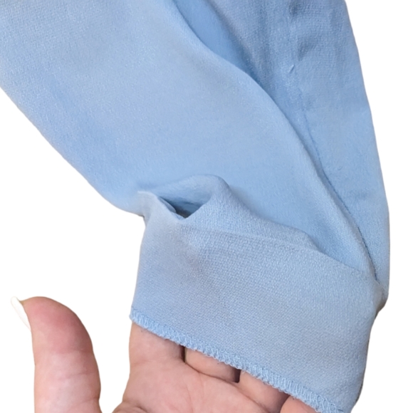 Zara Basics Women's Tie-Waist Lightweight Blue Pants 💙 - Picture 7 of 16